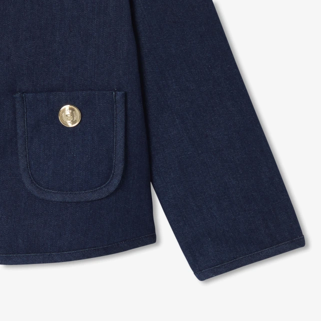 學院風牛仔外套