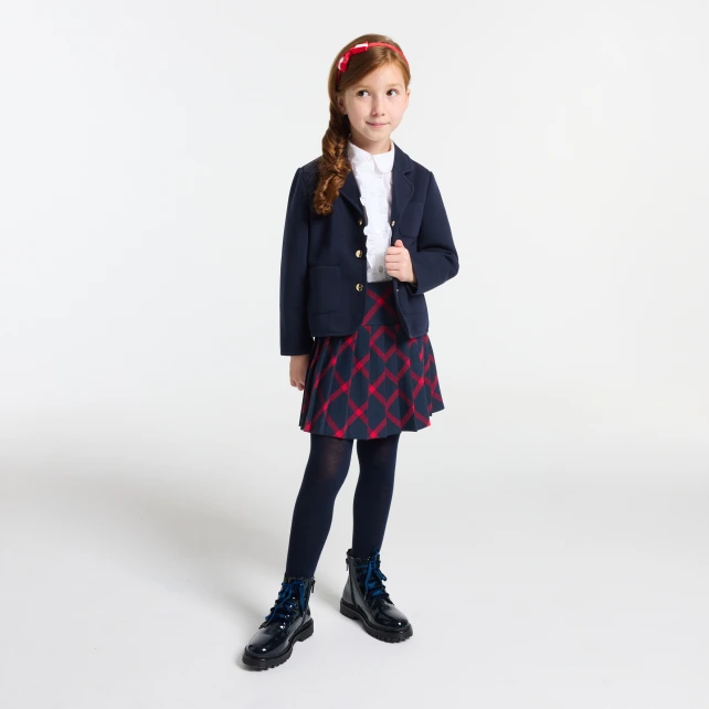 經典格紋百褶裙