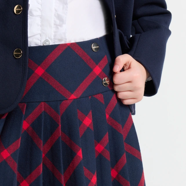 經典格紋百褶裙