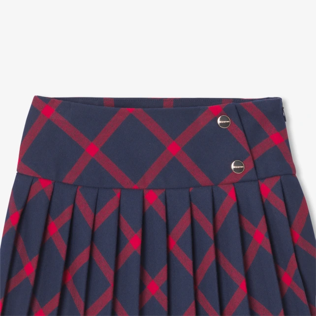 經典格紋百褶裙
