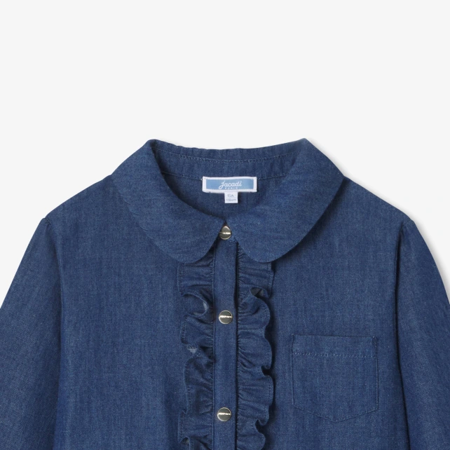 牛仔襯衫式洋裝