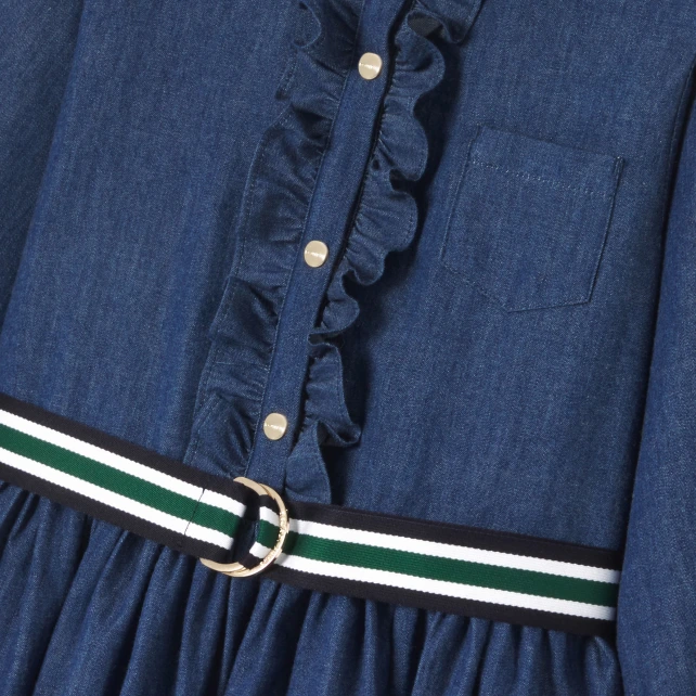 牛仔襯衫式洋裝