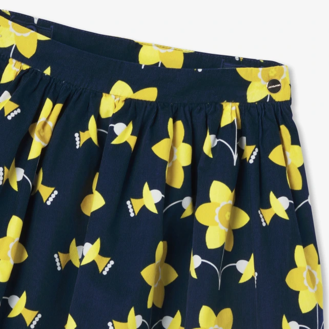 水仙花細條絨短裙