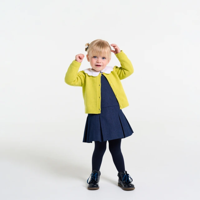 羊絨混紡開襟毛衣