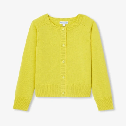 羊絨混紡開襟毛衣