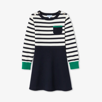 條紋針織洋裝