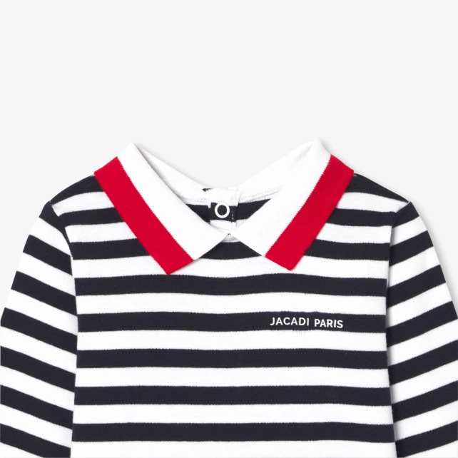 POLO領條紋連身衣