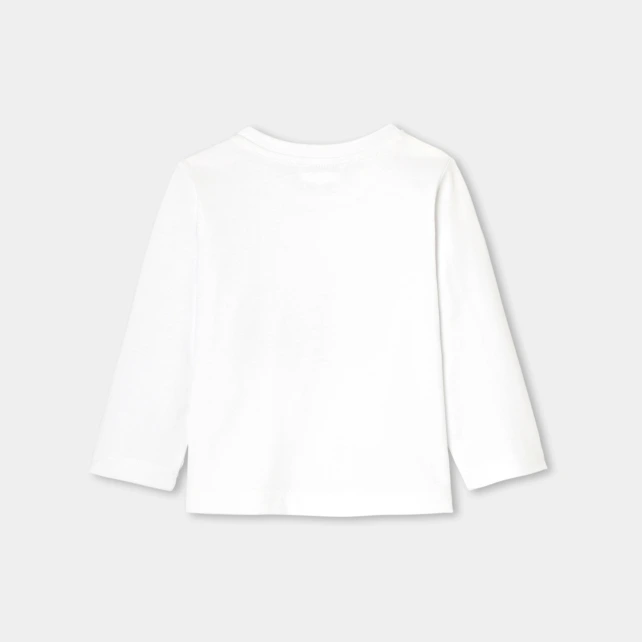 小狗開車印花長袖T恤