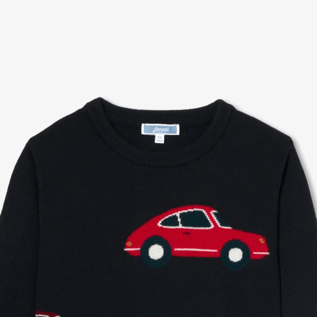 復古汽車針織毛衣