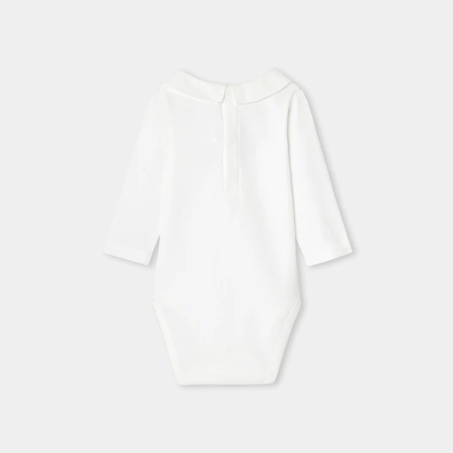 刺繡小熊領連身內衣