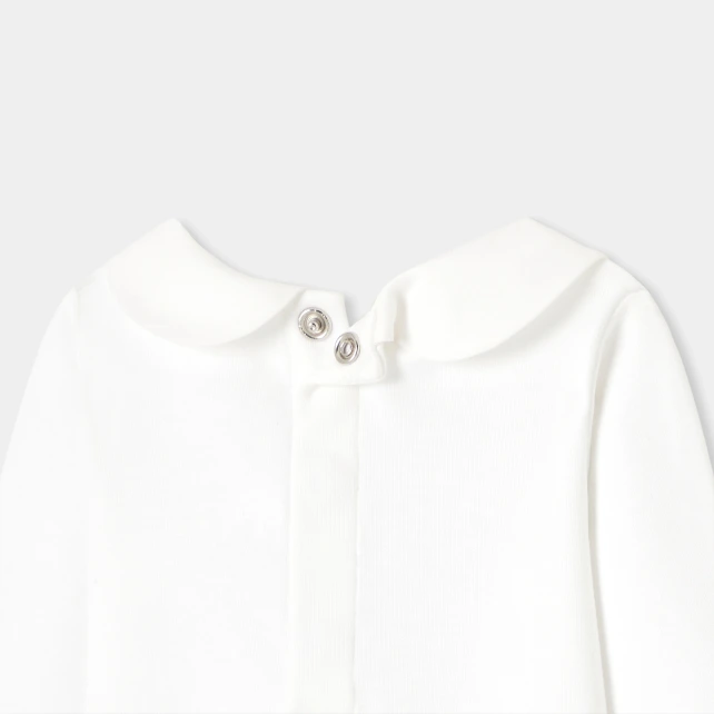 愛心刺繡領連身內衣