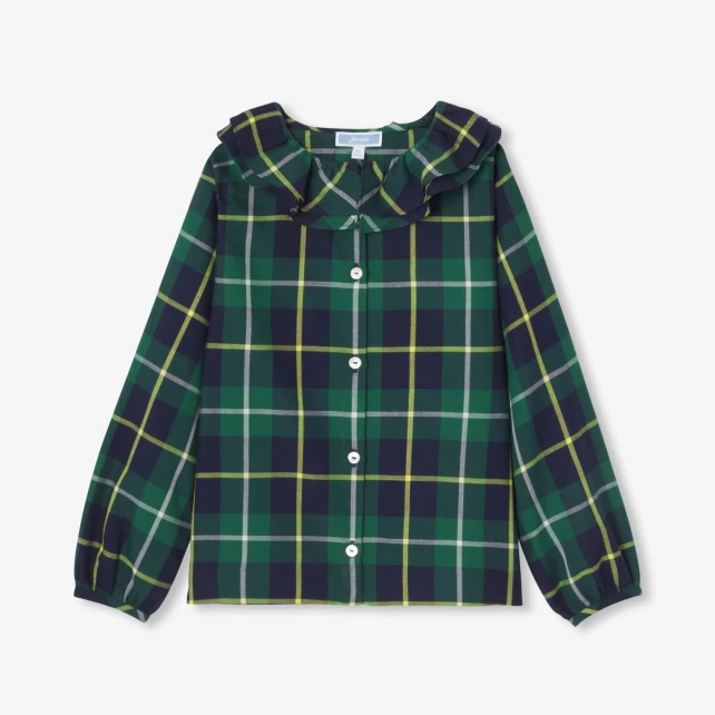 法蘭絨格紋襯衫