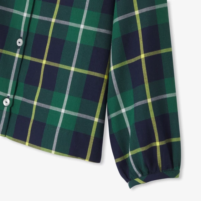 法蘭絨格紋襯衫