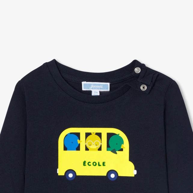 可愛動物校車T恤