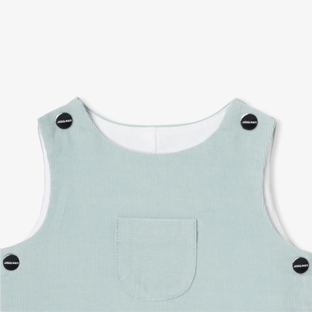 燈芯絨新生兒吊帶褲