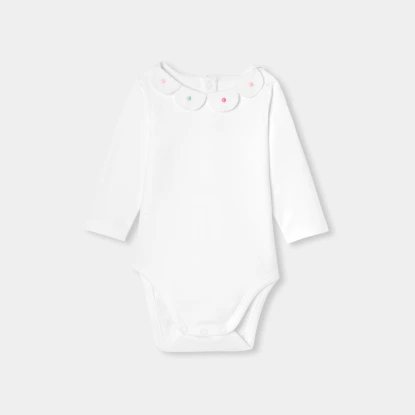 刺繡花瓣領連身衣