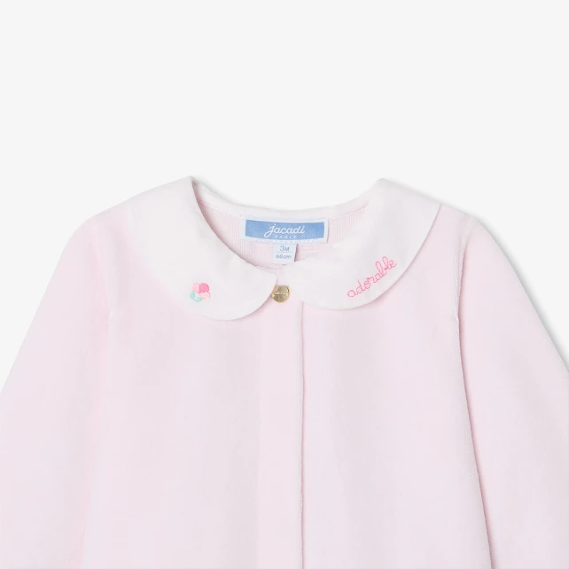 刺繡天鵝絨兔裝