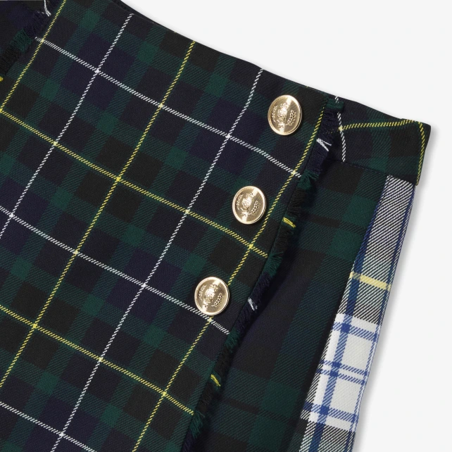 格紋拼接蘇格蘭裙