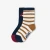 條紋汽車純棉短襪組