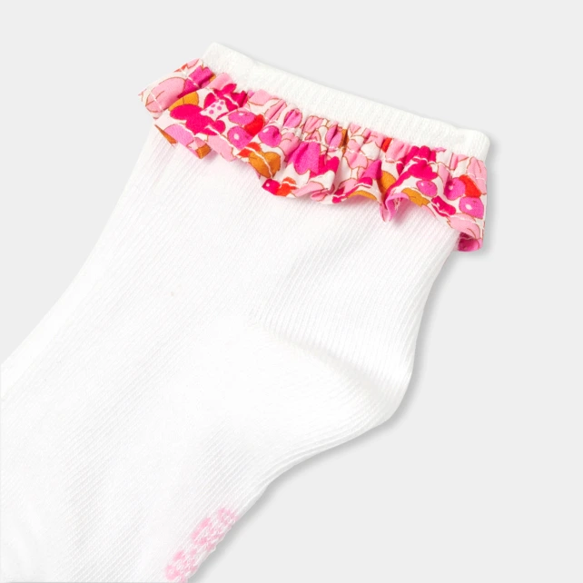 女寶寶Liberty荷葉邊短襪