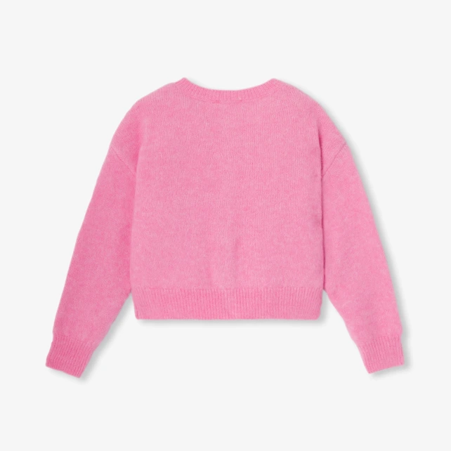 針織混紡開襟毛衣