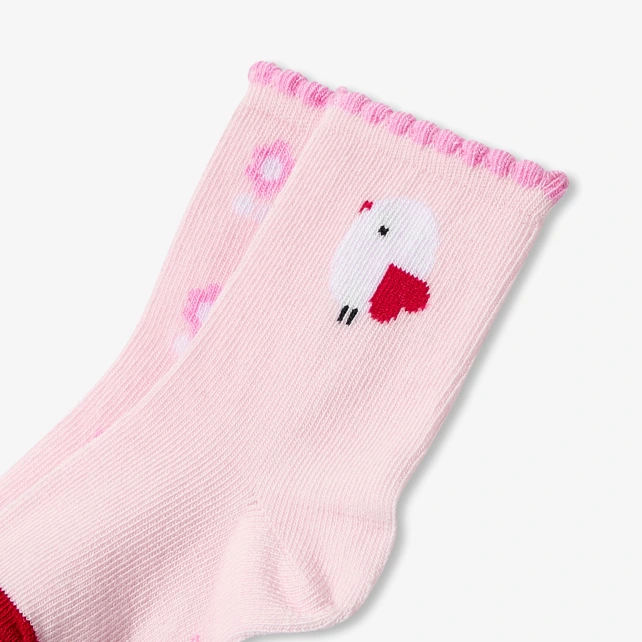 花卉小鳥短襪組