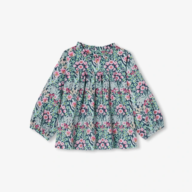 Liberty印花平織上衣