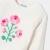 法式花卉羊毛毛衣