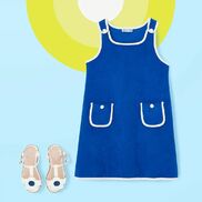 藍色海濱度假♡
優雅簡約的法式風格，舒適的毛巾面料，度假出遊必備的推薦單品！
#jacaditaiwan #jacadi #dress #summer #frenchchic