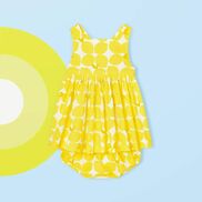 Yellow lemon♡
滿滿的清新檸檬小洋裝，讓整個夏天都成為可愛的亮點😍
＃jacaditaiwan #jacadi #summer #lemon #dress
